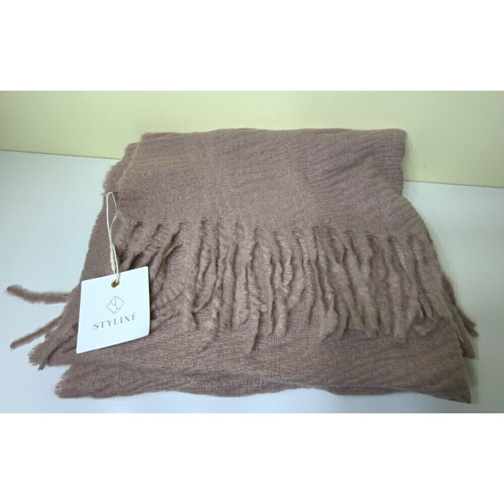 Styline Large Scarf Wrap Blush Rose 84x26 NWT